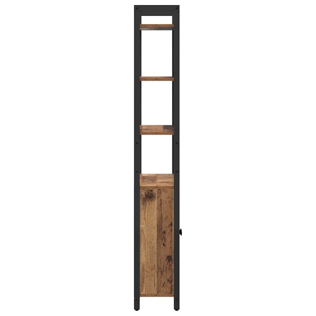 vidaXL Book Cabinet Old Wood 60 x 24 x 161 cm Engineered Wood