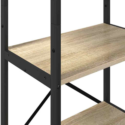 vidaXL Bookshelf 5-Tier 56 x 34 x 171 cm Engineered Wood Sonoma Oak