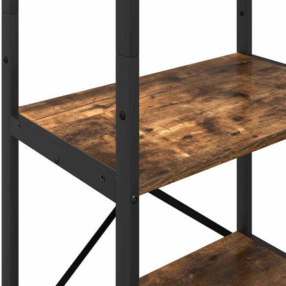 vidaXL Bookshelf 5-Tier 56 x 34 x 171 cm Engineered Wood Smoked Oak