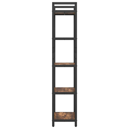 vidaXL Bookshelf 5-Tier 56 x 34 x 171 cm Engineered Wood Smoked Oak