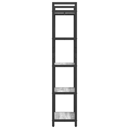 vidaXL Bookshelf 5-Tier 56 x 34 x 171 cm Engineered Wood Grey Sonoma