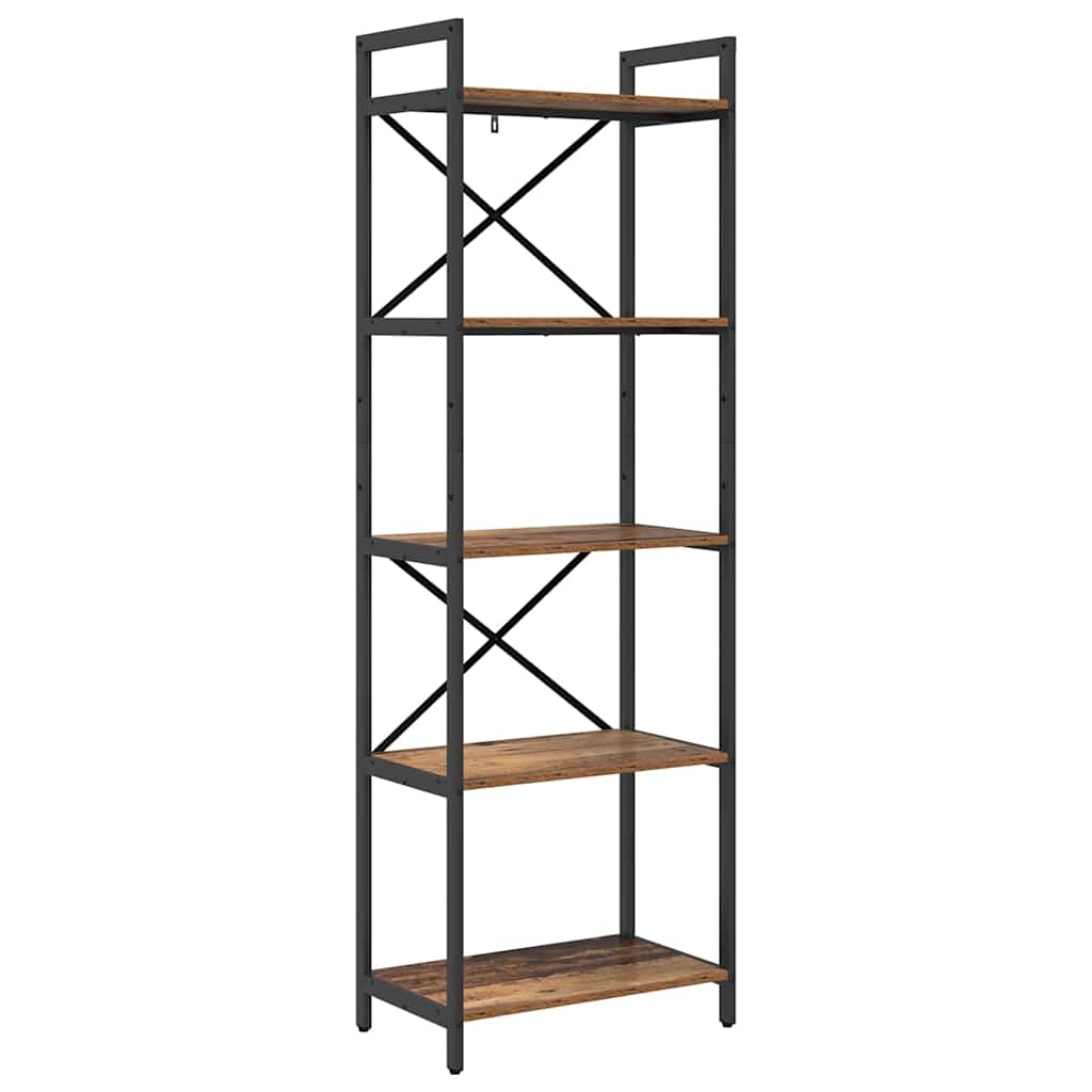 vidaXL Bookshelf Old Wood 56 x 34 x 171 cm Engineered Wood
