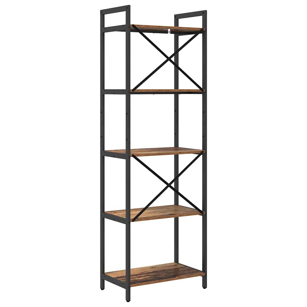 vidaXL Bookshelf Old Wood 56 x 34 x 171 cm Engineered Wood