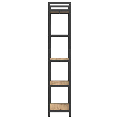 vidaXL Bookshelf 5-Tier 56 x 34 x 171 cm Engineered Wood Artisan Oak