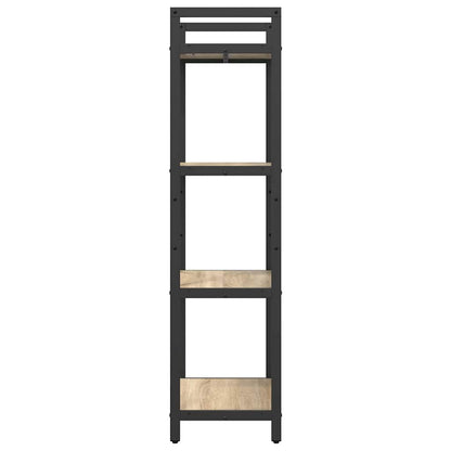 vidaXL Bookshelf 4-Tier 56 x 34 x 133.5 cm Engineered Wood Sonoma Oak