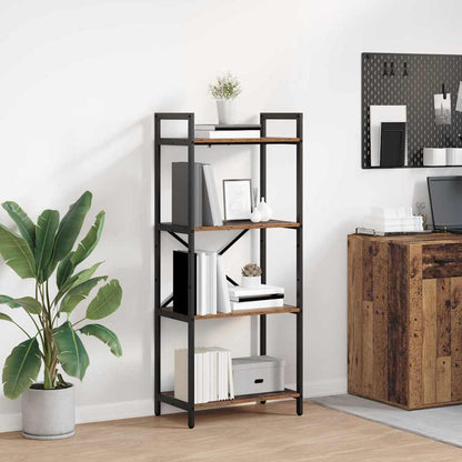 vidaXL Bookshelf Old Wood 56 x 34 x 133.5 cm Engineered Wood