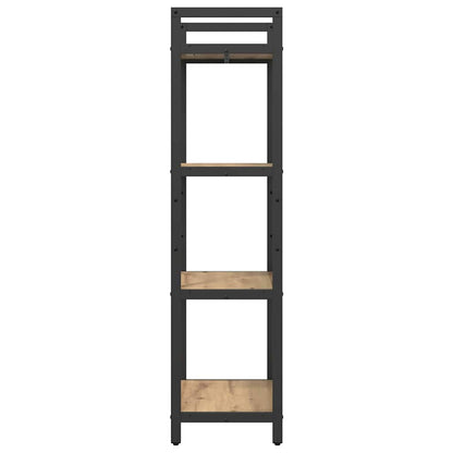 vidaXL Bookshelf 4-Tier 56 x 34 x 133.5 cm Engineered Wood Artisan Oak