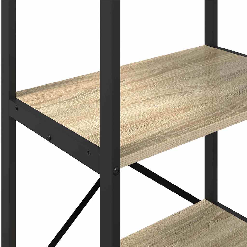 vidaXL Bookshelf 3-Tier 56 x 34 x 96 cm Engineered Wood Sonoma Oak