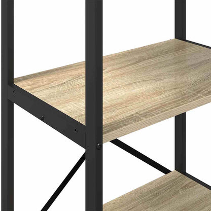 vidaXL Bookshelf 3-Tier 56 x 34 x 96 cm Engineered Wood Sonoma Oak