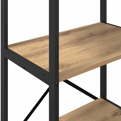 vidaXL Bookshelf 3-Tier 56 x 34 x 96 cm Engineered Wood Artisan Oak