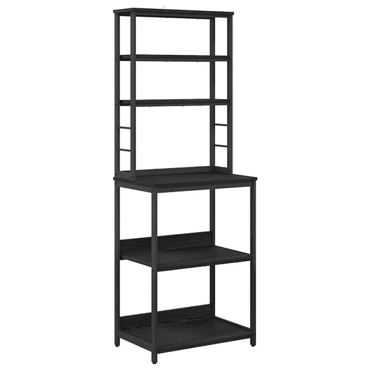 vidaXL Kitchen Shelf 5-Tier 60 x 40 x 168 cm Engineered Wood Black Oak