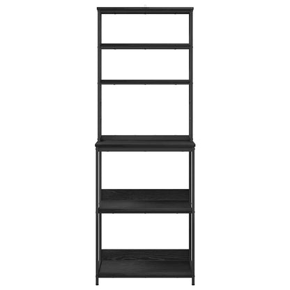 vidaXL Kitchen Shelf 5-Tier 60 x 40 x 168 cm Engineered Wood Black Oak