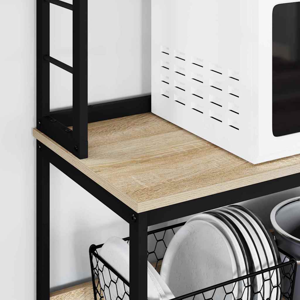 vidaXL Kitchen Shelf 5-Tier 60 x 40 x 168 cm Engineered Wood