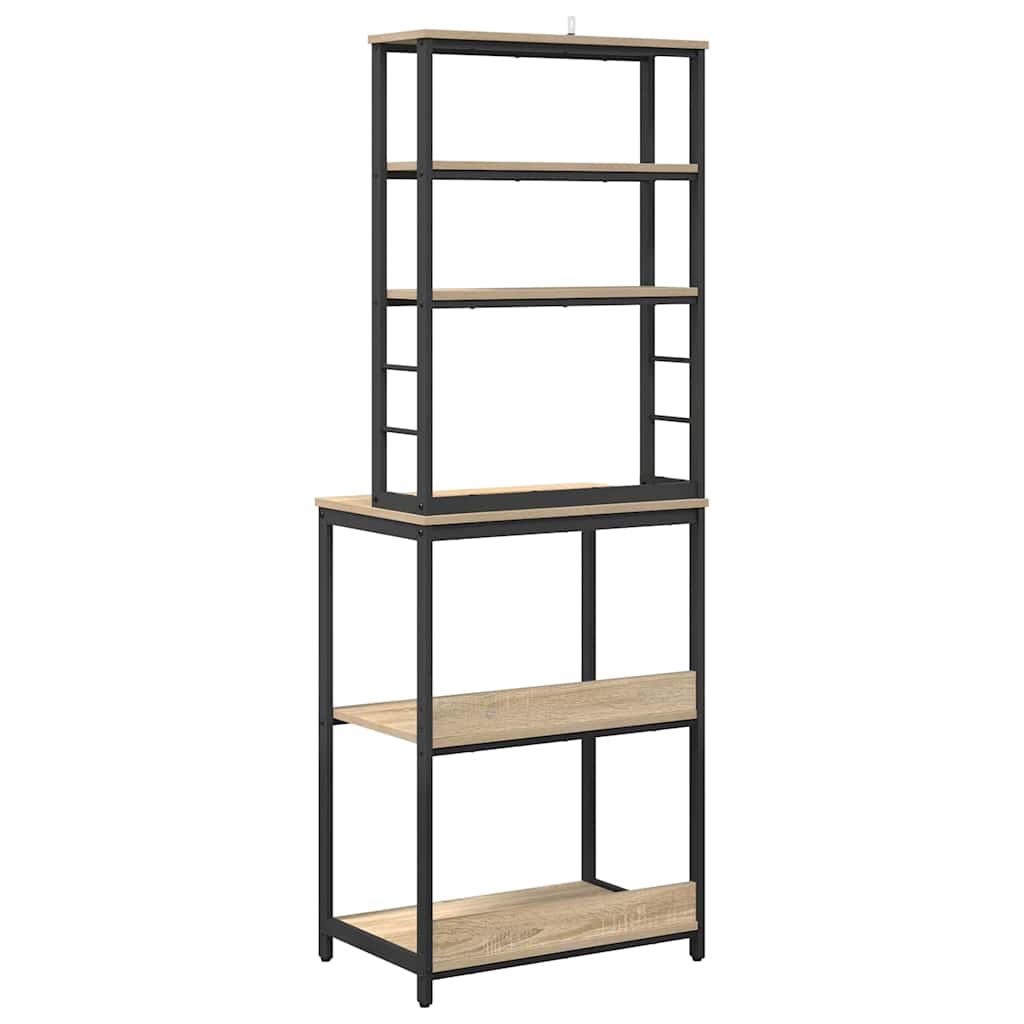 vidaXL Kitchen Shelf 5-Tier 60 x 40 x 168 cm Engineered Wood