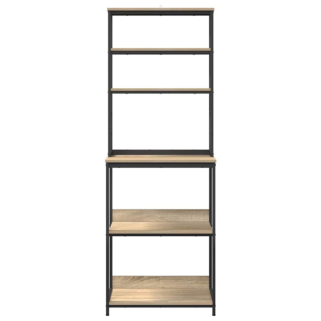 vidaXL Kitchen Shelf 5-Tier 60 x 40 x 168 cm Engineered Wood