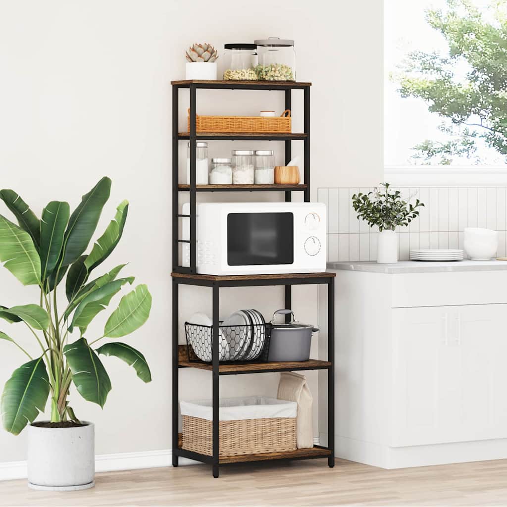 vidaXL Kitchen Shelf 5-Tier 60 x 40 x 168 cm Engineered Wood