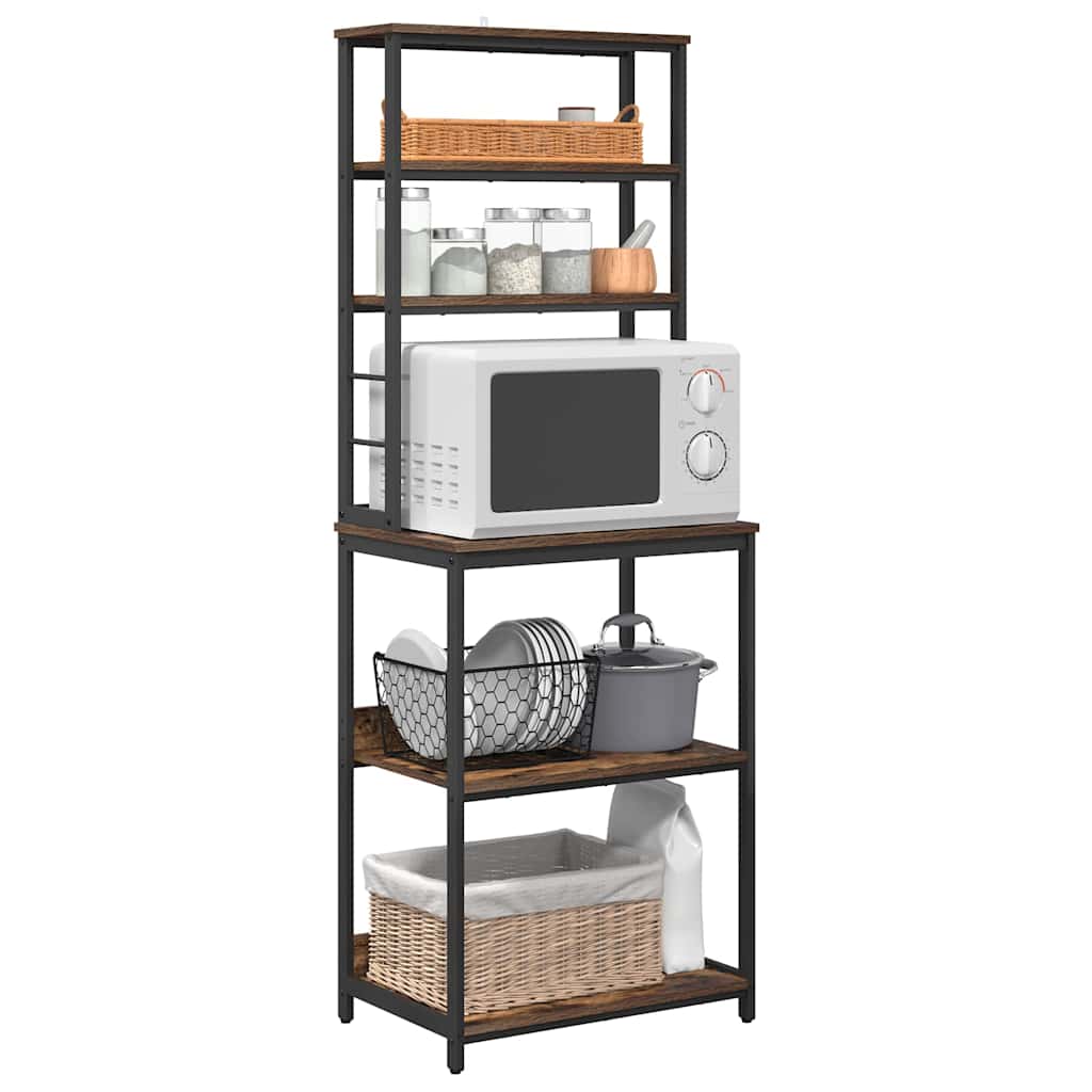vidaXL Kitchen Shelf 5-Tier 60 x 40 x 168 cm Engineered Wood