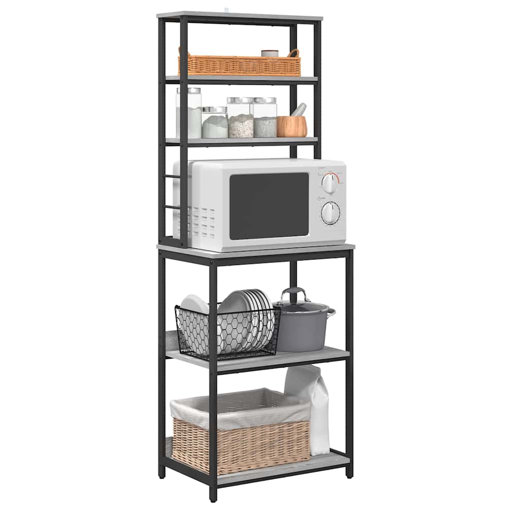 vidaXL Kitchen Shelf 5-Tier 60 x 40 x 168 cm Engineered Wood