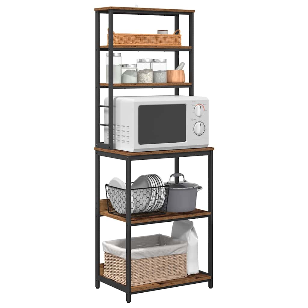 vidaXL Kitchen Shelf Old Wood 60 x 40 x 168 cm Engineered Wood