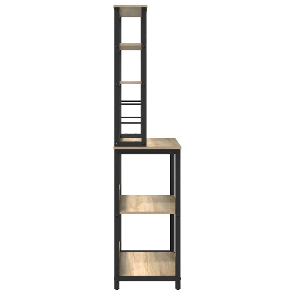 vidaXL Kitchen Shelf 5-Tier 80 x 40 x 168 cm Engineered Wood
