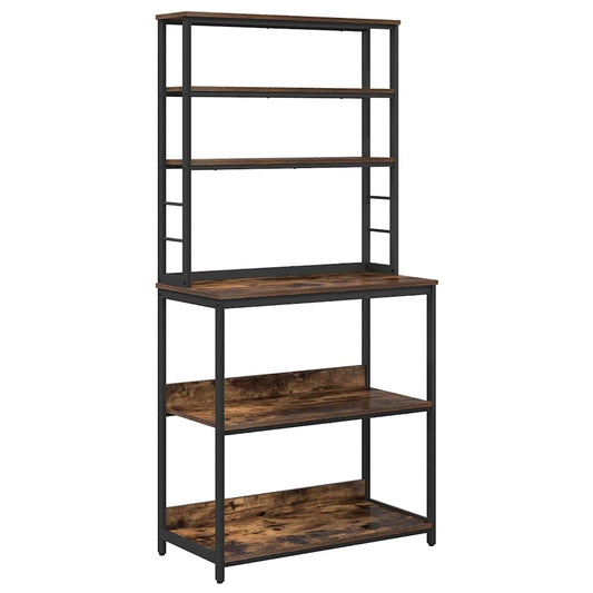 vidaXL Kitchen Shelf 5-Tier 80 x 40 x 168 cm Engineered Wood