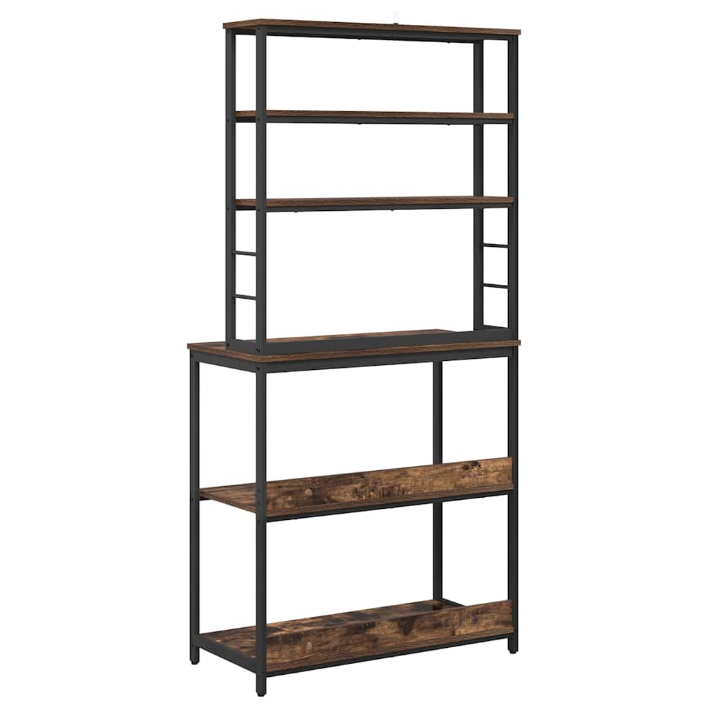 vidaXL Kitchen Shelf 5-Tier 80 x 40 x 168 cm Engineered Wood