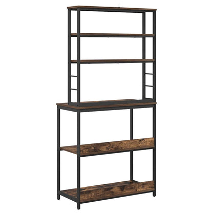 vidaXL Kitchen Shelf 5-Tier 80 x 40 x 168 cm Engineered Wood