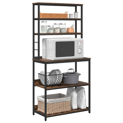 vidaXL Kitchen Shelf 5-Tier 80 x 40 x 168 cm Engineered Wood