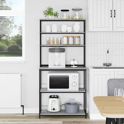 vidaXL Kitchen Shelf 5-Tier 80 x 40 x 168 cm Engineered Wood