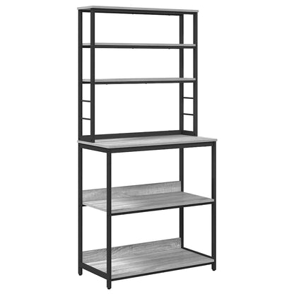 vidaXL Kitchen Shelf 5-Tier 80 x 40 x 168 cm Engineered Wood