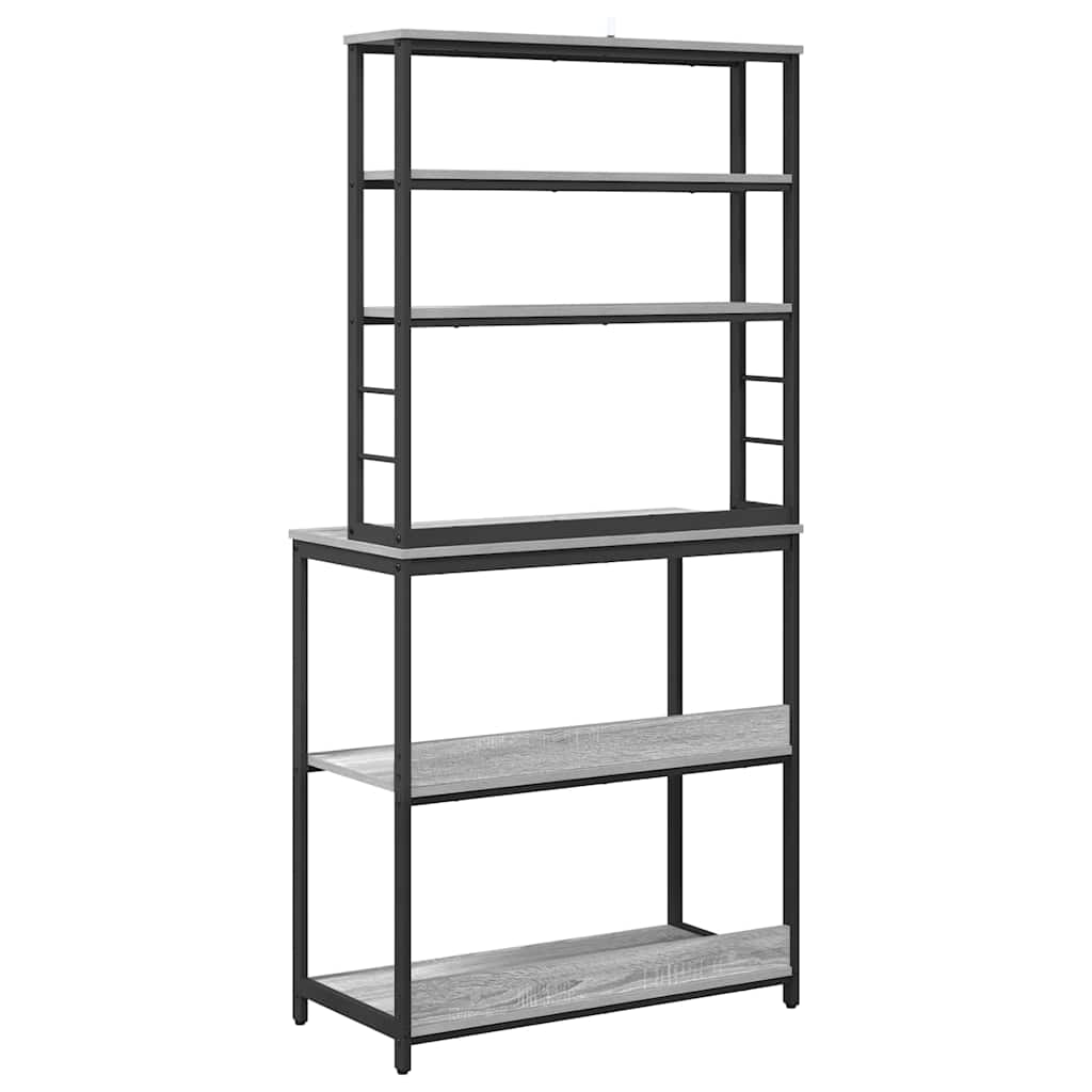 vidaXL Kitchen Shelf 5-Tier 80 x 40 x 168 cm Engineered Wood