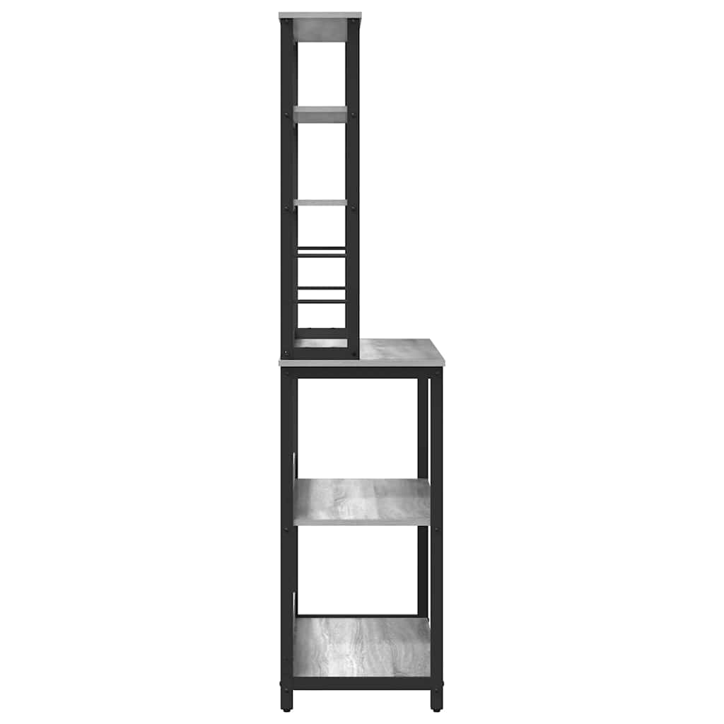 vidaXL Kitchen Shelf 5-Tier 80 x 40 x 168 cm Engineered Wood
