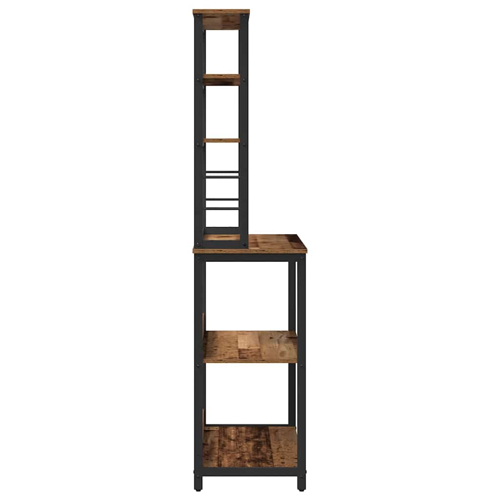 vidaXL Kitchen Shelf Old Wood 80 x 40 x 168 cm Engineered Wood