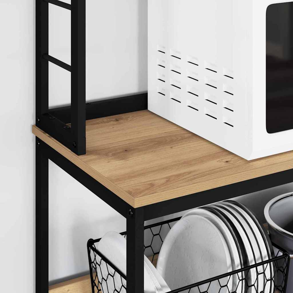 vidaXL Kitchen Shelf 5-Tier 80 x 40 x 168 cm Engineered Wood