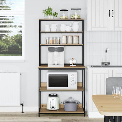 vidaXL Kitchen Shelf 5-Tier 80 x 40 x 168 cm Engineered Wood