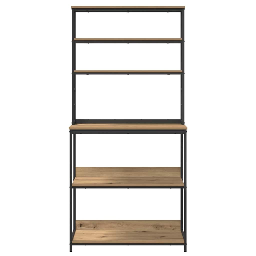vidaXL Kitchen Shelf 5-Tier 80 x 40 x 168 cm Engineered Wood