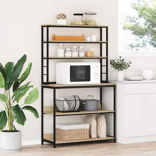 vidaXL Kitchen Shelf 5-Tier 100 x 40 x 168 cm Engineered Wood