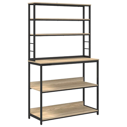 vidaXL Kitchen Shelf Sonoma Oak 100 x 40 x 168 cm Engineered Wood