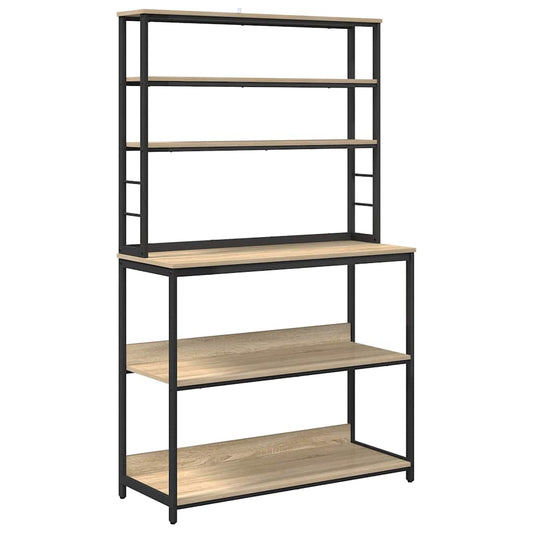 vidaXL Kitchen Shelf 5-Tier 100 x 40 x 168 cm Engineered Wood