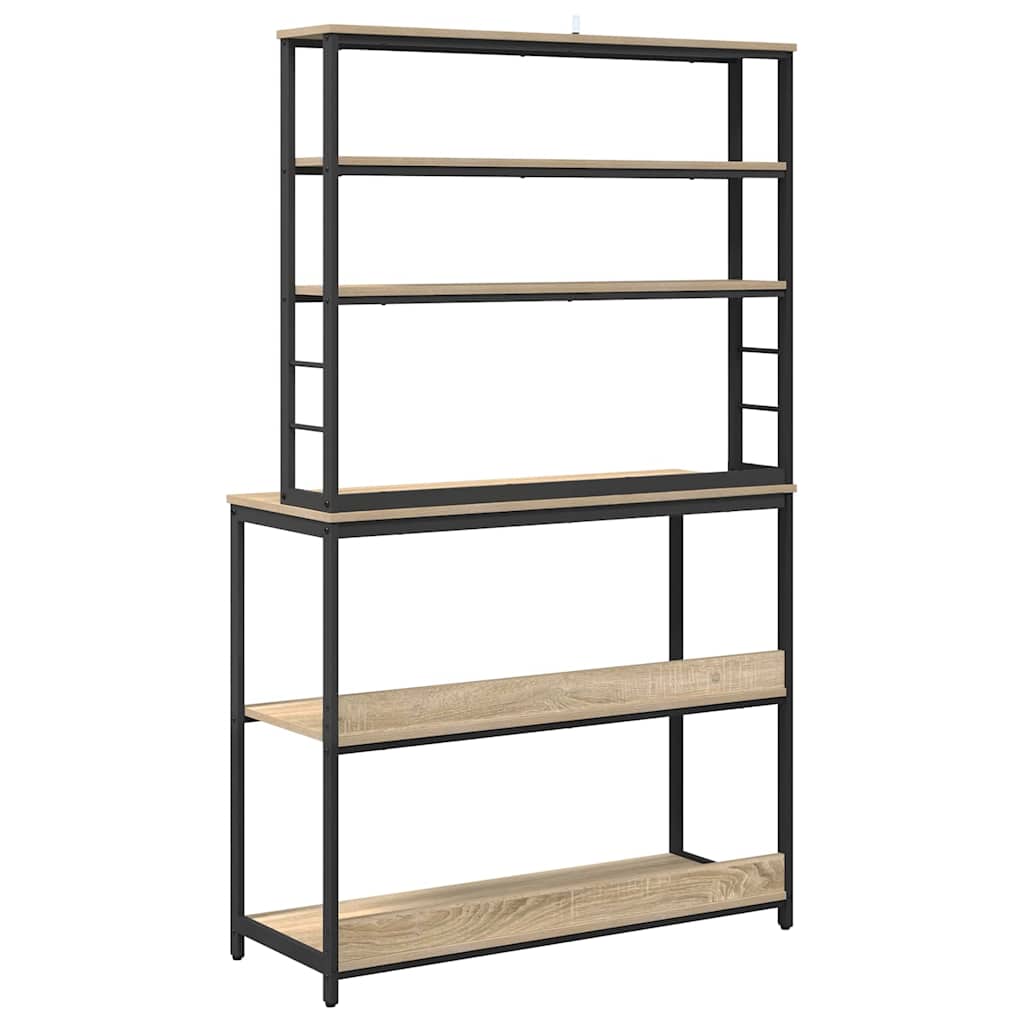 vidaXL Kitchen Shelf Sonoma Oak 100 x 40 x 168 cm Engineered Wood
