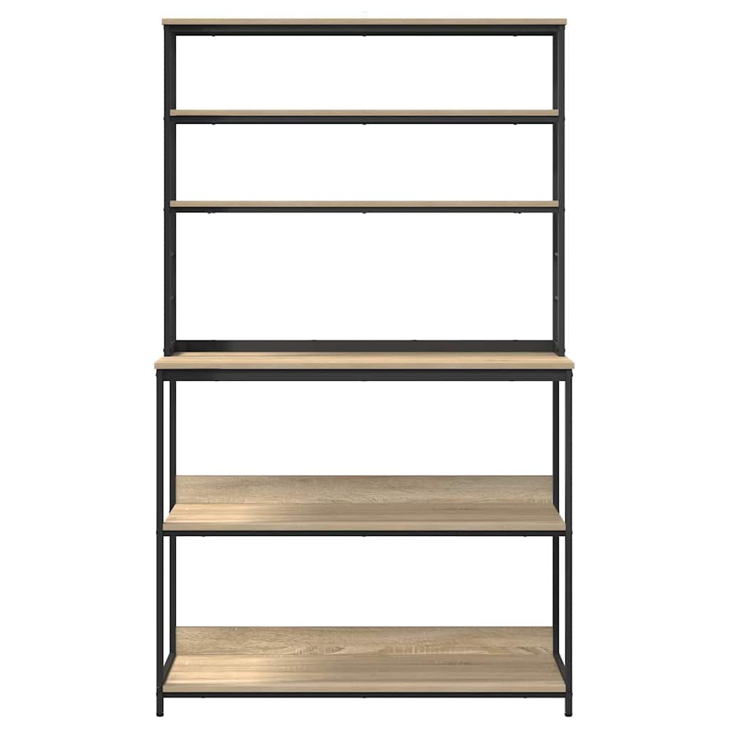 vidaXL Kitchen Shelf Sonoma Oak 100 x 40 x 168 cm Engineered Wood