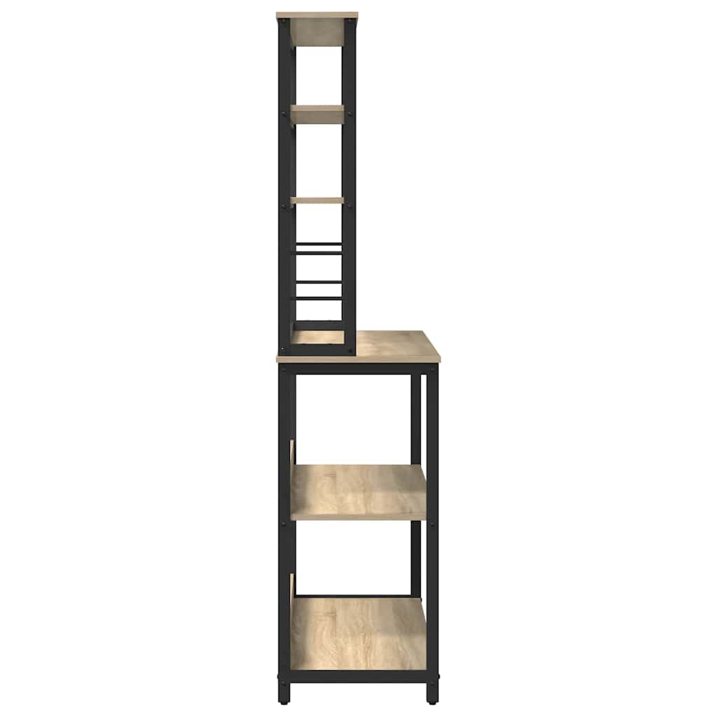 vidaXL Kitchen Shelf 5-Tier 100 x 40 x 168 cm Engineered Wood
