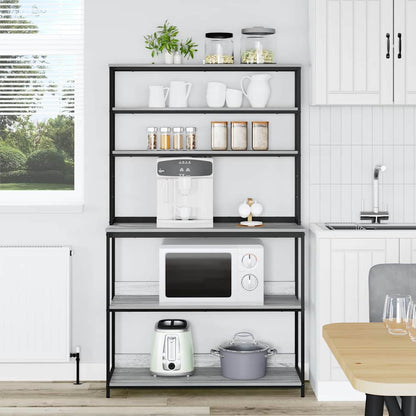 vidaXL Kitchen Shelf 5-Tier 100 x 40 x 168 cm Engineered Wood