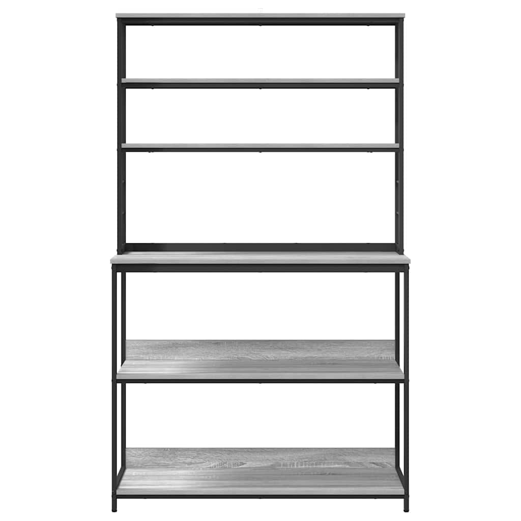 vidaXL Kitchen Shelf 5-Tier 100 x 40 x 168 cm Engineered Wood