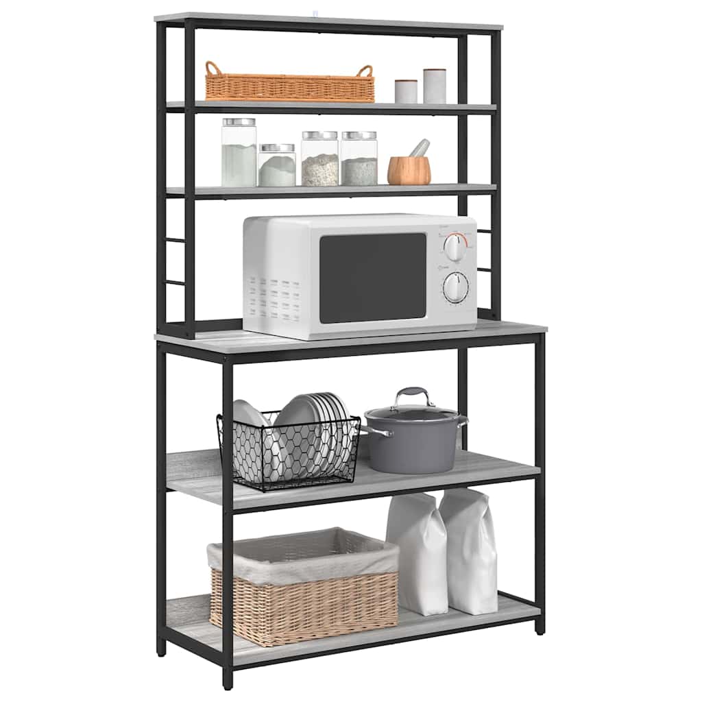 vidaXL Kitchen Shelf 5-Tier 100 x 40 x 168 cm Engineered Wood