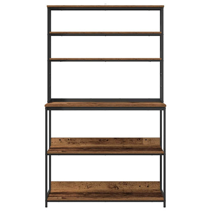 vidaXL Kitchen Shelf Old Wood 100 x 40 x 168 cm Engineered Wood