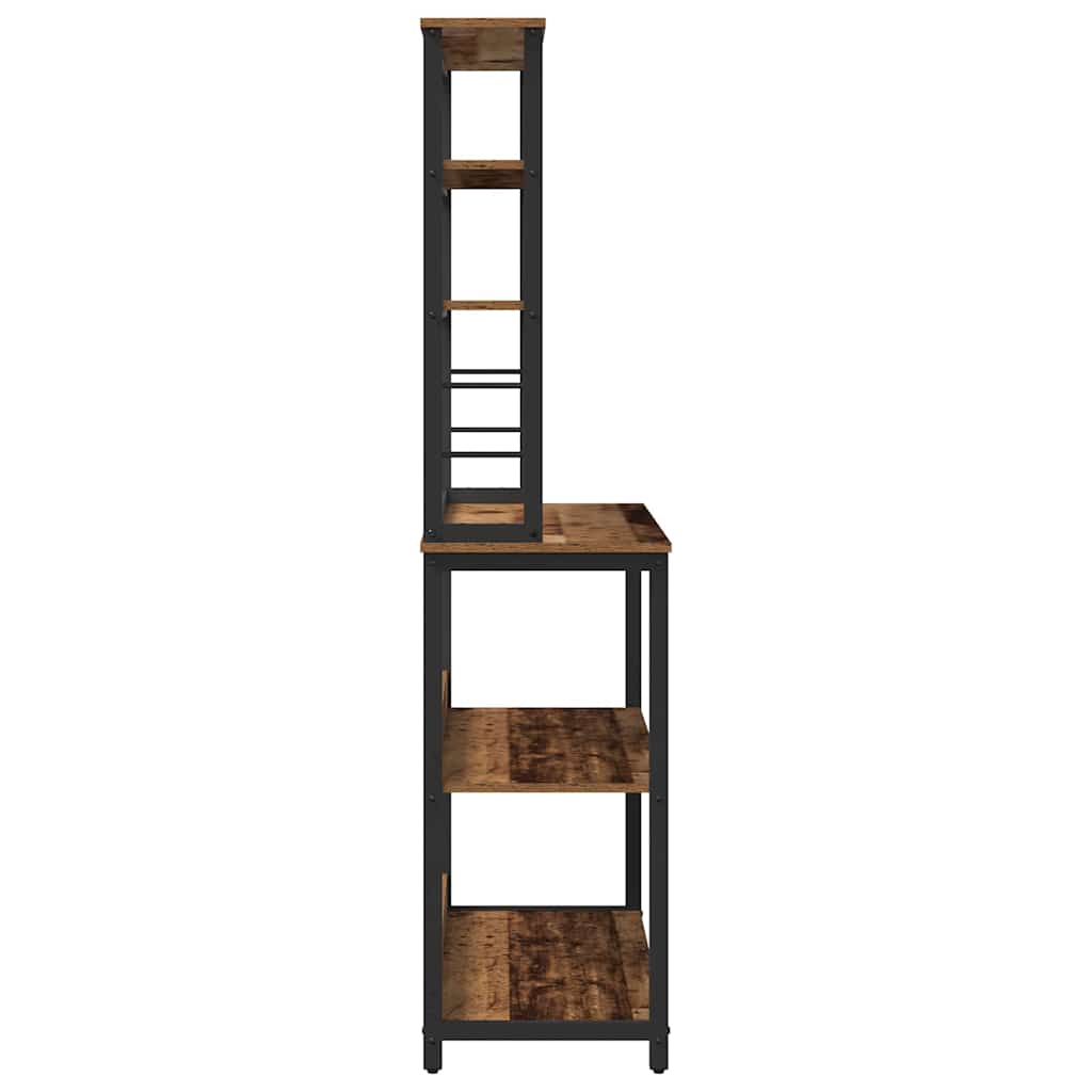 vidaXL Kitchen Shelf Old Wood 100 x 40 x 168 cm Engineered Wood