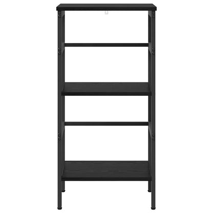 vidaXL Bookshelf 2-Tier 40 x 29.5 x 81 cm Engineered Wood Black Oak