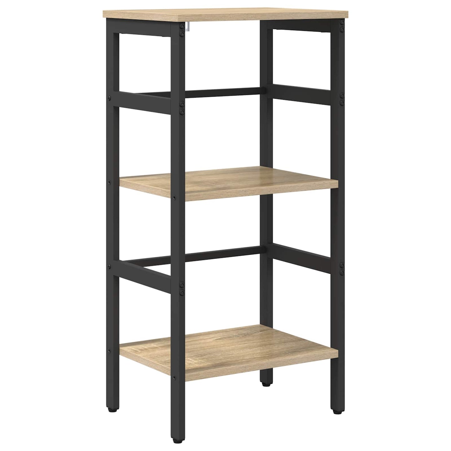 vidaXL Bookshelf 2-Tier 40 x 29.5 x 81 cm Engineered Wood Sonoma Oak