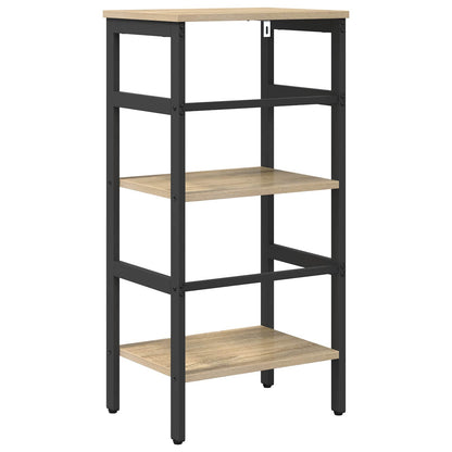 vidaXL Bookshelf 2-Tier 40 x 29.5 x 81 cm Engineered Wood Sonoma Oak